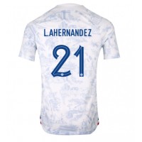 Frankreich Lucas Hernandez #21 Auswärtstrikot WM 2022 Kurzarm